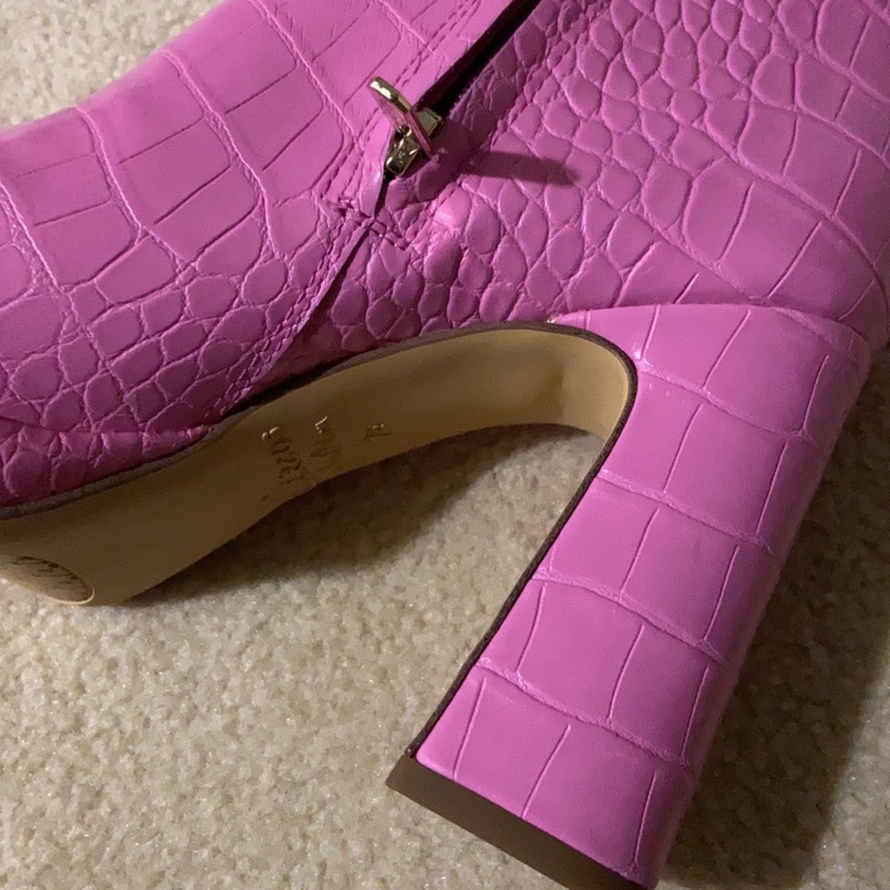Croc-Embossed Knee-High Boots - Picture 5 of 15